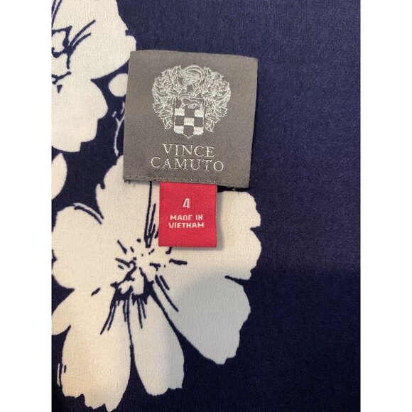 Vince Camuto Women Wrap Style V-Neck Dress Size 4 - Picture 2 of 6